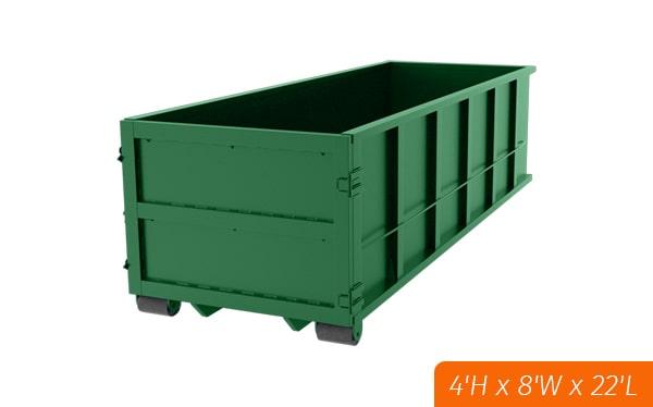 the cost of renting a twenty yard dumpsters varies based on location, rental period, and other factors